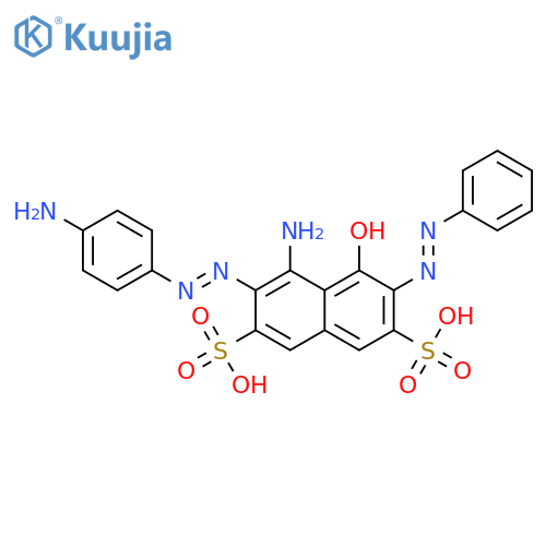 2,7-Naphthalenedisulfonicacid, 4-amino-3-[2-(4-aminophenyl)diazenyl]-5-hydroxy-6-(2-phenyldiazenyl)- structure