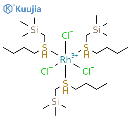Rhodium, tris[[(butylthio)methyl]trimethylsilane]trichloro- structure