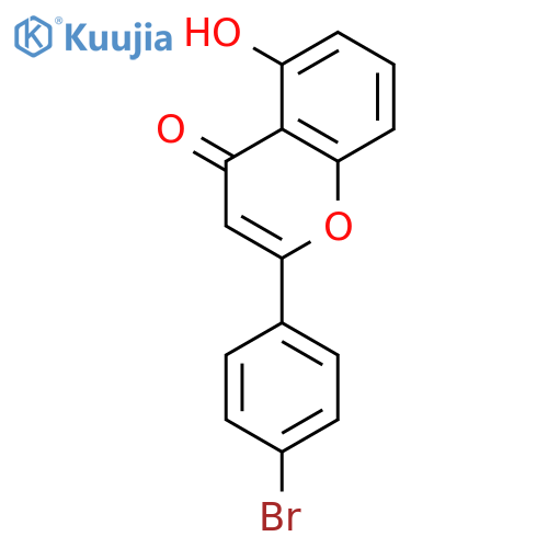 4H-1-Benzopyran-4-one, 2-(4-bromophenyl)-5-hydroxy- structure
