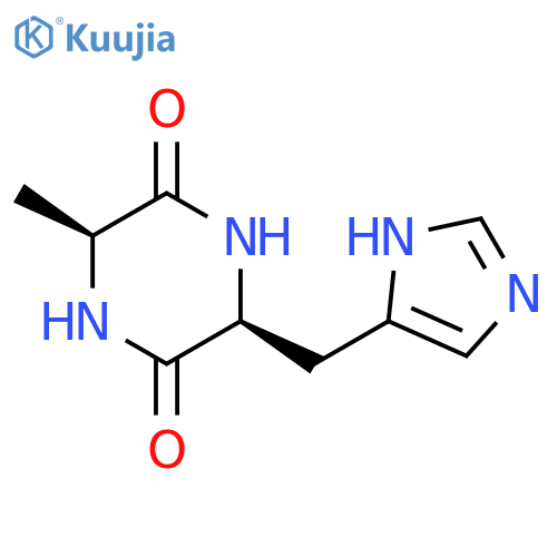 Cyclo(L-Ala-L-His) structure
