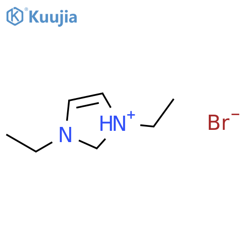 1H-Imidazolium, 1,3-diethyl-, bromide structure