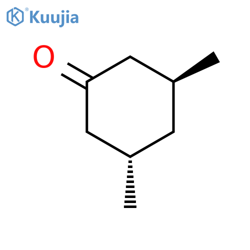 Cyclohexanone, 3,5-dimethyl-, trans-(±)- structure