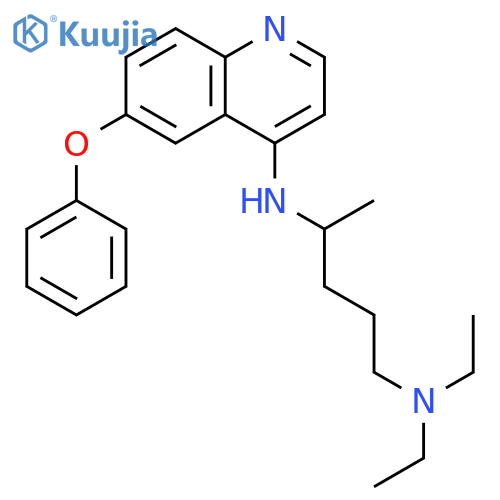 N~1~,N~1~-diethyl-N~4~-(6-phenoxyquinolin-4-yl)pentane-1,4-diamine structure