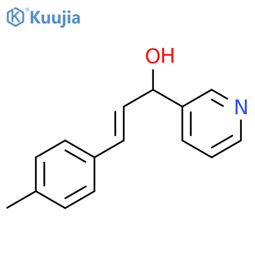(2E)-3-(4-methylphenyl)-1-pyridin-3-ylprop-2-en-1-ol structure