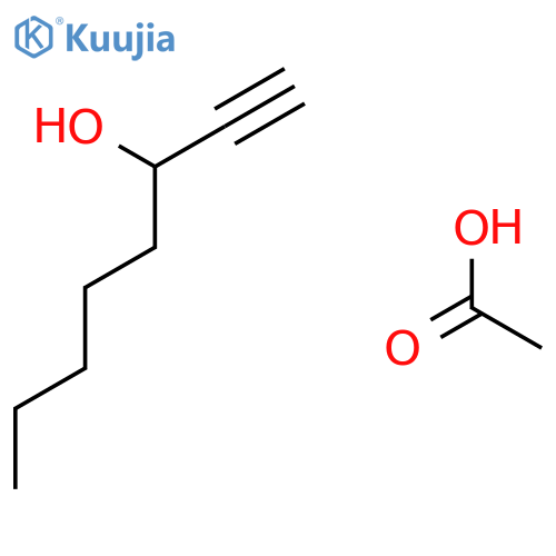 1-Octyn-3-ol, acetate structure