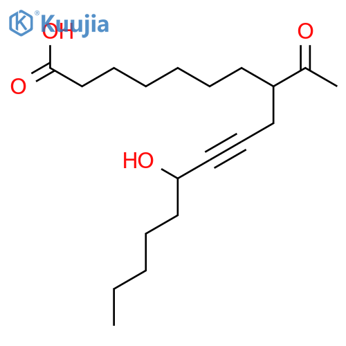 10-Heptadecynoic acid, 8-acetyl-12-hydroxy- structure