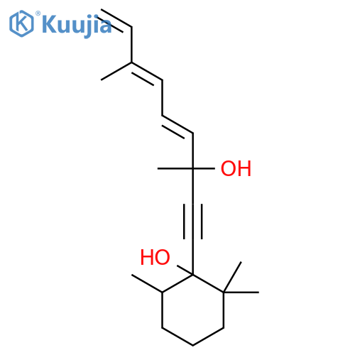 Cyclohexanol,1-(3-hydroxy-3,7-dimethyl-4,6,8-nonatrien-1-ynyl)-2,2,6-trimethyl- structure