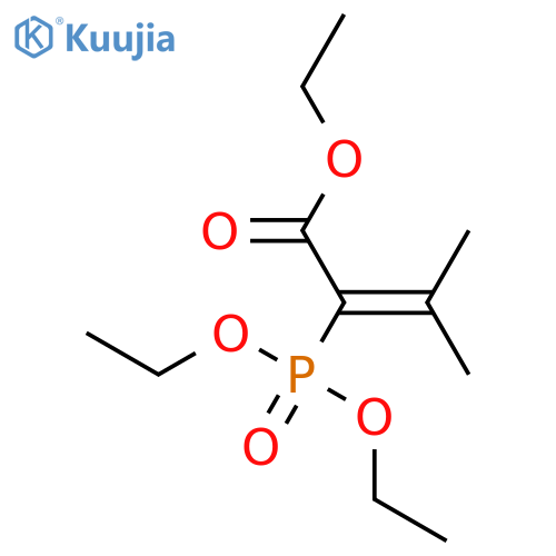 2-Butenoic acid, 2-(diethoxyphosphinyl)-3-methyl-, ethyl ester structure