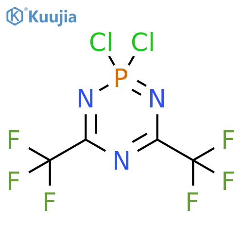 1,3,5,2-Triazaphosphorine, 2,2-dichloro-2,2-dihydro-4,6-bis(trifluoromethyl)- (9CI) structure