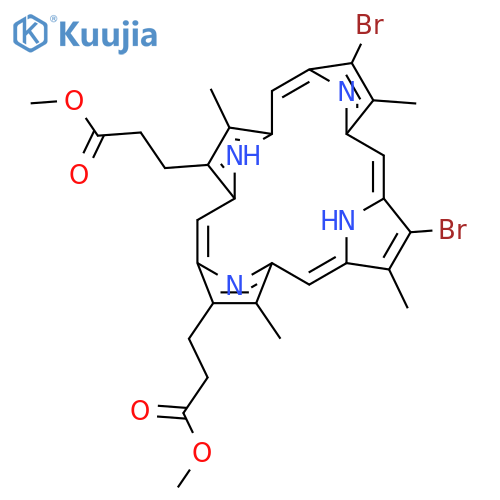 2,4-Dibromo Deuteroporphyrin IX Dimethyl Ester structure