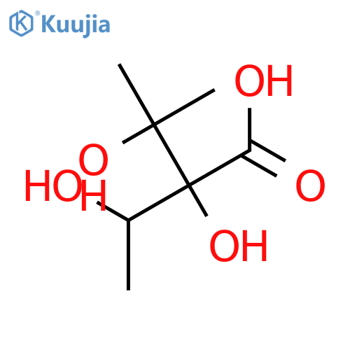 2, 3-Dihydroxy-2-(1-hydroxyethyl)-3-methylbutanoic acid structure