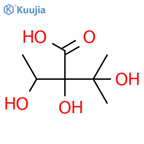2,3-Dihydroxy-2-(1-hydroxyethyl)-3-methylbutanoic acid structure