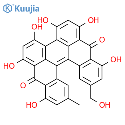 Dibenzo[a,o]perylene-7,16-dione,1,3,4,6,8,15-hexahydroxy-10-(hydroxymethyl)-13-methyl- structure