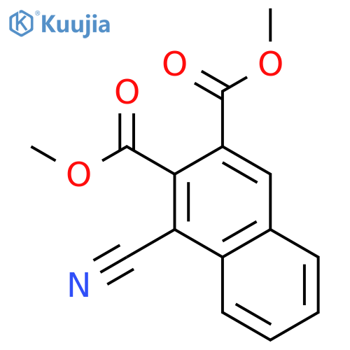 2,3-NAPHTHALENEDICARBOXYLIC ACID, 1-CYANO-, DIMETHYL ESTER structure