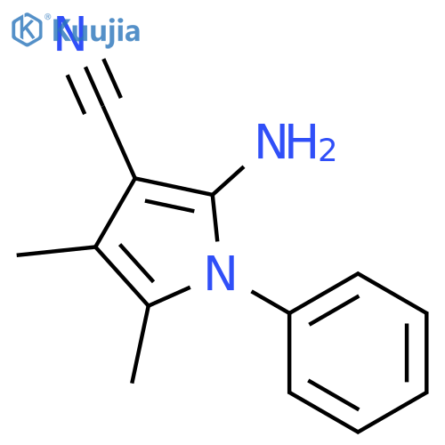2-Amino-4,5-dimethyl-1-phenyl-1H-pyrrole-3-carbonitrile structure