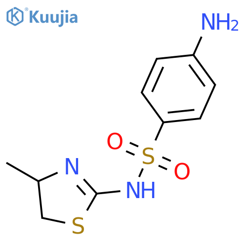 Benzenesulfonamide,4-amino-N-(4,5-dihydro-4-methyl-2-thiazolyl)- structure