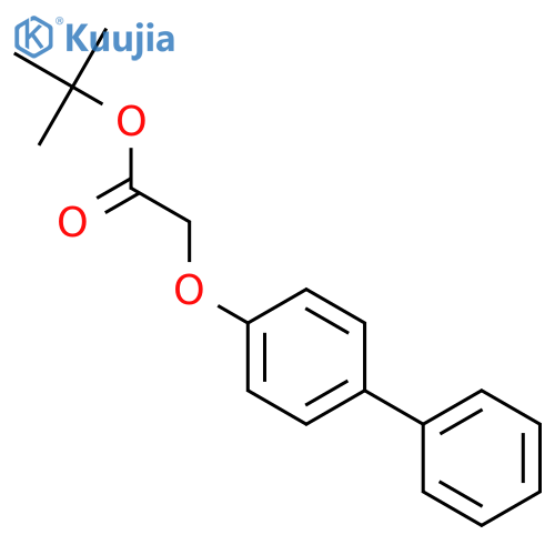 Acetic acid, ([1,1'-biphenyl]-4-yloxy)-, 1,1-dimethylethyl ester structure