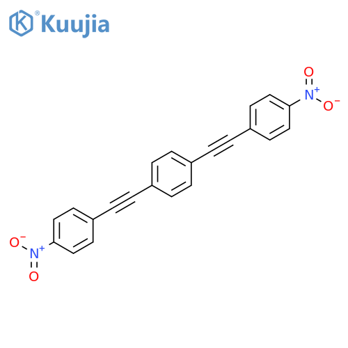Benzene, 1,4-bis[(4-nitrophenyl)ethynyl]- structure