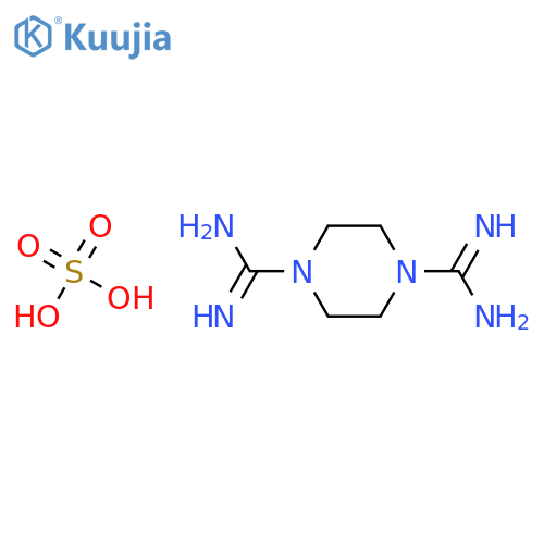 piperazine-1,4-dicarboximidamide sulfate structure