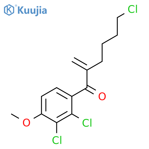 1-Hexanone, 6-chloro-1-(2,3-dichloro-4-methoxyphenyl)-2-methylene- structure
