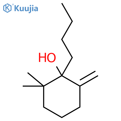 1-Butyl-2,2-dimethyl-6-methylenecyclohexanol structure