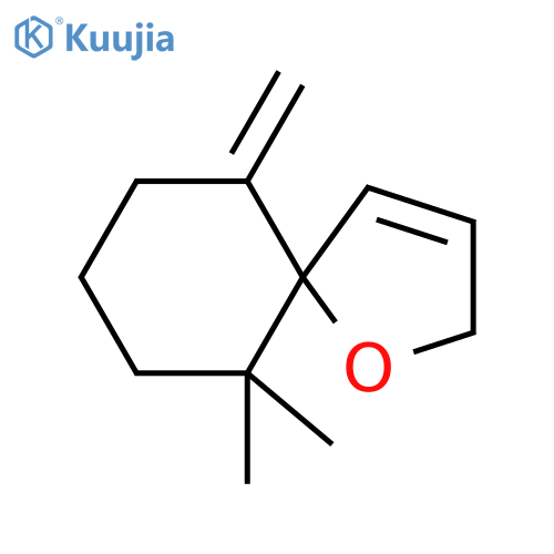 6,6-Dimethyl-10-methylene-1-oxaspiro[4.5]dec-3-ene structure