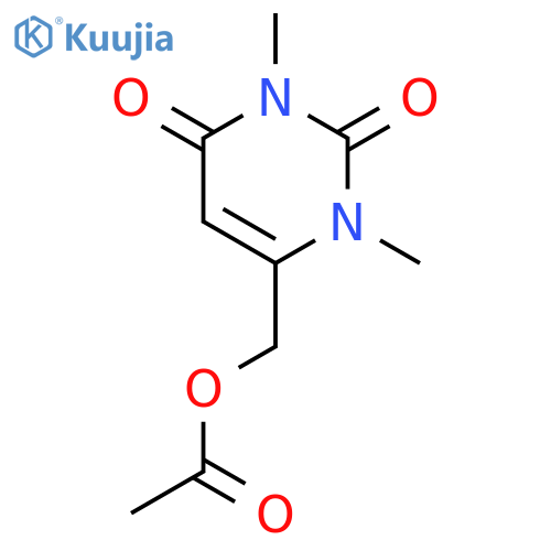 2,4(1H,3H)-PYRIMIDINEDIONE, 6-[(ACETYLOXY)METHYL]-1,3-DIMETHYL- structure