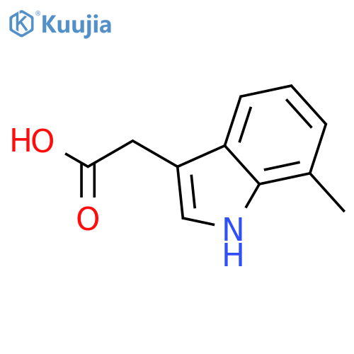 2-(7-Methyl-1H-indol-3-yl)acetic acid structure