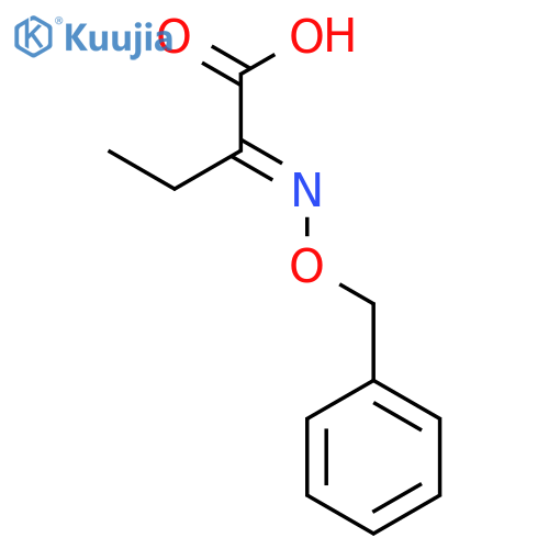 (2E)-2-phenylmethoxyiminobutanoic acid structure