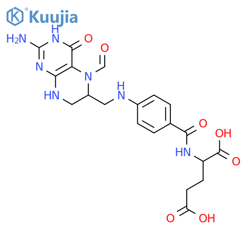 D-Glutamic acid,N-[4-[[(2-amino-5-formyl-3,4,5,6,7,8-hexahydro-4-oxo-6-pteridinyl)methyl]amino]benzoyl]- structure