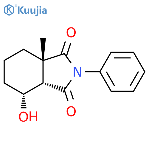 (3As,4R,7aS)-4-hydroxy-7a-methyl-2-phenyl-4,5,6,7-tetrahydro-3aH-isoindole-1,3-dione structure