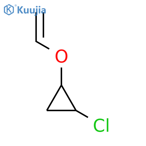 Cyclopropane, 1-chloro-2-(ethenyloxy)-, trans- structure