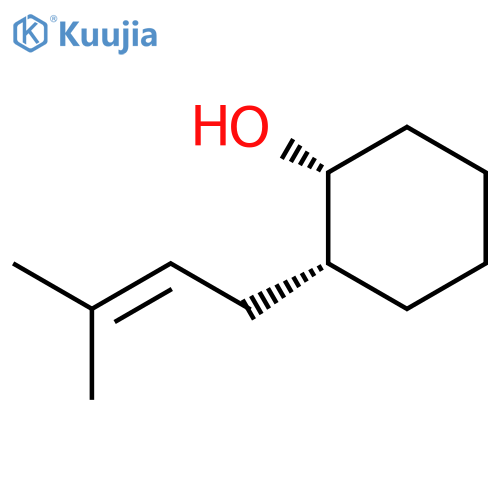 Cyclohexanol, 2-(3-methyl-2-butenyl)-, (1R,2R)-rel- structure