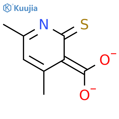 4,6-dimethyl-2-sulfanylpyridine-3-carboxylic acid structure