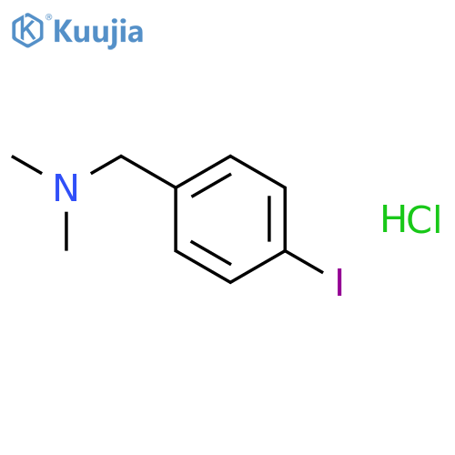 BENZENEMETHANAMINE, 4-IODO-N,N-DIMETHYL-, HYDROCHLORIDE structure