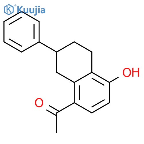 ETHANONE, 1-(5,6,7,8-TETRAHYDRO-4-HYDROXY-7-PHENYL-1-NAPHTHALENYL)- structure
