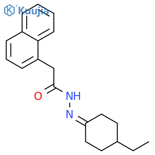 N'-(4-ethylcyclohexylidene)-2-(1-naphthyl)acetohydrazide structure