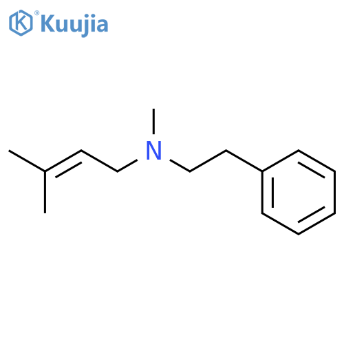 BENZENEETHANAMINE, N-METHYL-N-(3-METHYL-2-BUTENYL)- structure