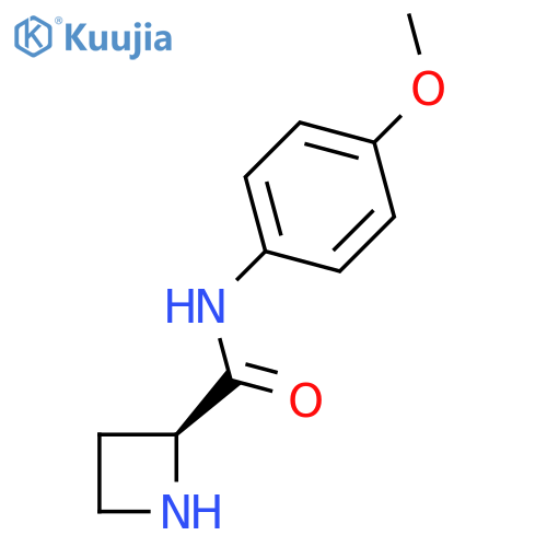 2-Azetidinecarboxamide, N-(4-methoxyphenyl)-, (2S)- structure