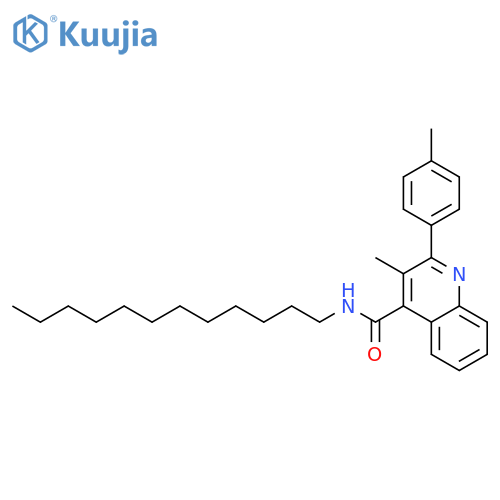 3-Methyl-2-p-tolyl-quinoline-4-carboxylic acid dodecylamide structure