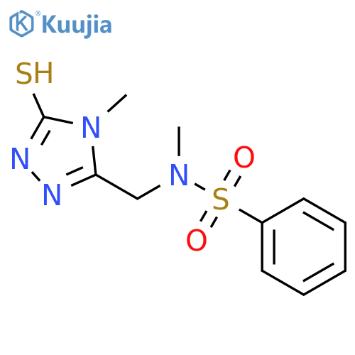 N-(5-Mercapto-4-methyl-4H-1,2,4-triazol-3-yl)methyl-N-methylbenzenesulfonamide structure