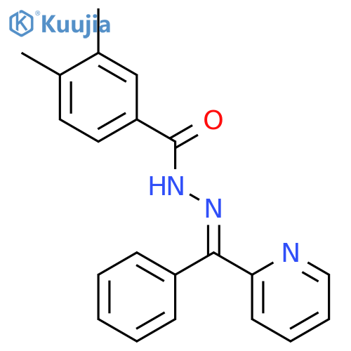 3,4-dimethyl-N'-[(1E)-phenyl(pyridin-2-yl)methylene]benzohydrazide structure