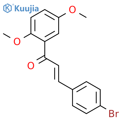 2-Propen-1-one, 3-(4-bromophenyl)-1-(2,5-dimethoxyphenyl)- structure