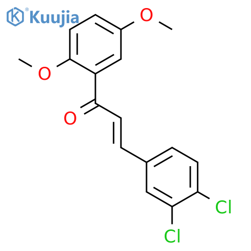 2-Propen-1-one, 3-(3,4-dichlorophenyl)-1-(2,5-dimethoxyphenyl)- structure