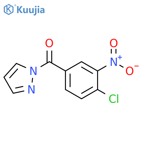 1-(4-chloro-3-nitrobenzoyl)-1H-pyrazole structure