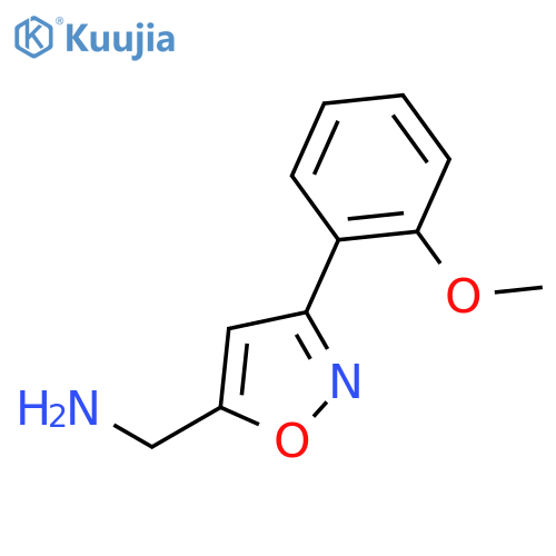 3-(2-methoxyphenyl)-1,2-oxazol-5-ylmethanamine structure