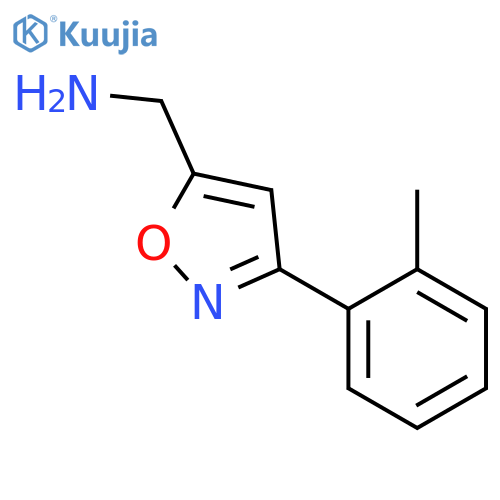 c-(3-o-tolyl-isoxazol-5-yl)-methylamine structure