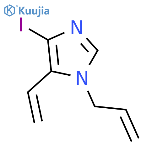 1H-Imidazole, 5-ethenyl-4-iodo-1-(2-propenyl)- structure