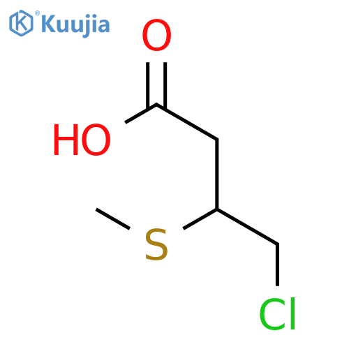 BUTANOIC ACID, 4-CHLORO-3-(METHYLTHIO)- structure
