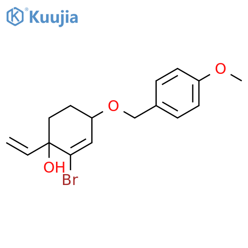 2-CYCLOHEXEN-1-OL, 2-BROMO-1-ETHENYL-4-[(4-METHOXYPHENYL)METHOXY]- structure